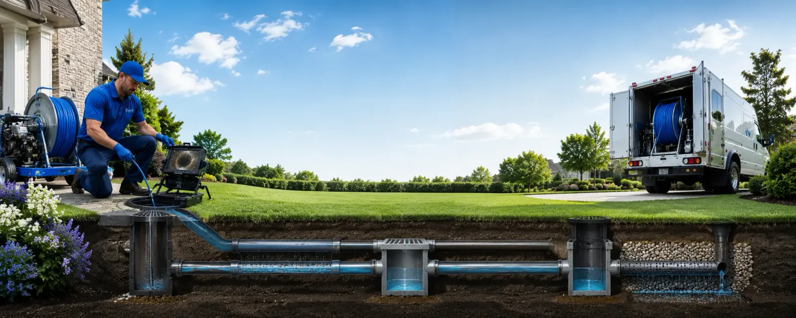 Outdoor drain cleaning information for Waukon, IA